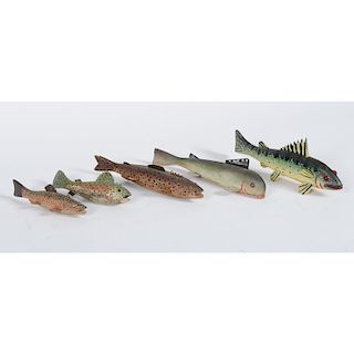 Fish Decoys, Including Michigan Marked Example