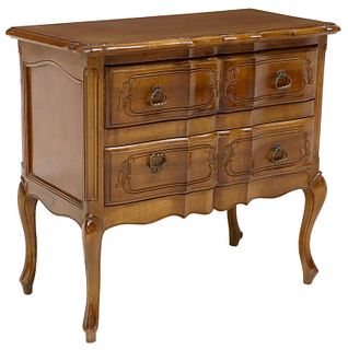 ITALIAN LOUIS XV STYLE CARVED TWO-DRAWER COMMODE