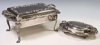 (2) AMERICAN TOWLE SILVERPLATE SERVING DISHES