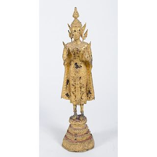 Thai Gilt Bronze Buddha