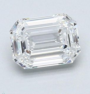 GIA E Color VS1 Clarity 0.52 CT Loose Emerald Cut Diamond 
