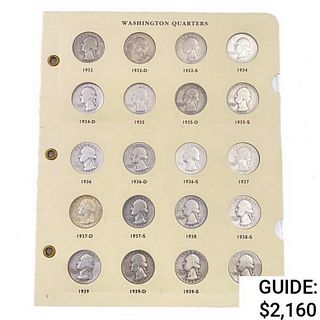 1932-1986 Washington Quarter Book (93 Coins)
