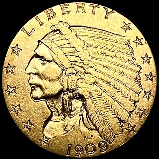 1909 $2.50 Gold Quarter Eagle UNCIRCULATED