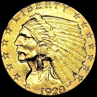 1928 $2.50 Gold Quarter Eagle CLOSELY UNCIRCULATED