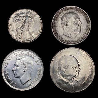 [4] Varied Silver Coinage (1939, 1947-D, 1965, 196