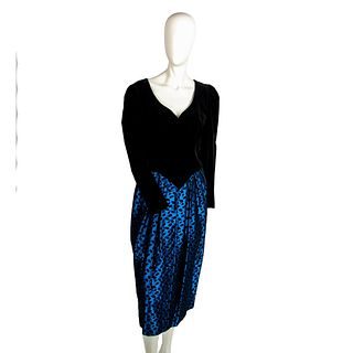 Vintage Guy Larouche Velvet Dress, Size 40