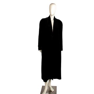 Vintage Long Velvet Duster Coat