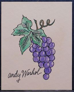 Andy Warhol Manner of: Purple Grapes