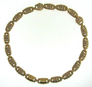 Judith Ripka 18k Yellow Gold & Diamond Necklace