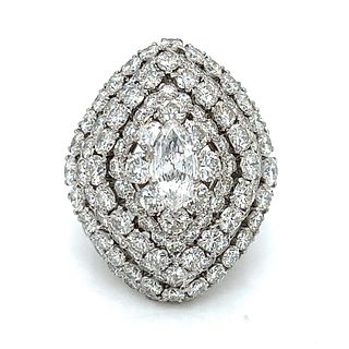 18k David Webb Diamond Ring