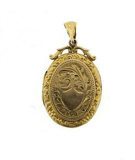 VICTORIAN YELLOW GOLD BACK&FRONT FOR 2 PICTURE