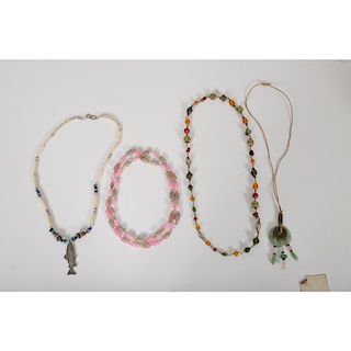 Bead and Jade Necklaces