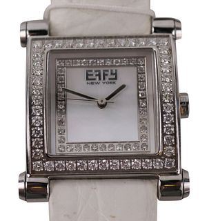 Effy Diamond and Stainless Streel Watch
