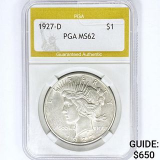 1927-D Silver Peace Dollar PGA MS62