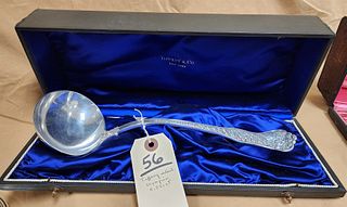 Bx'D Tiffany Sterl "Olympian" Ladle 13" 11.05 Ozt Dated 1878