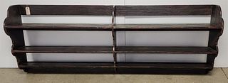 Prim Ptd Wall 3 Tier Plate Shelf - 36"H x 8'W x 14"D