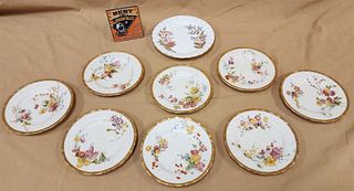 Tray 8  6-3/4" Royal Worcester Plates 1 - 8", 