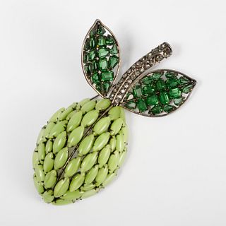 Iradj Moini (attrib.) green fruit brooch