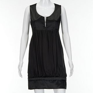 Stella McCartney black silk mini dress