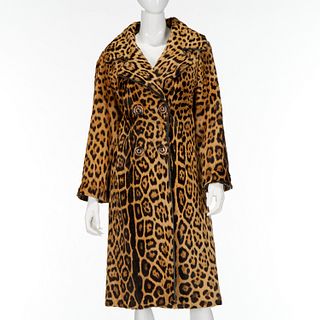Vintage Georges Kaplan leopard fur coat