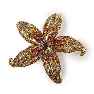Iradj Moini gemstone starfish brooch