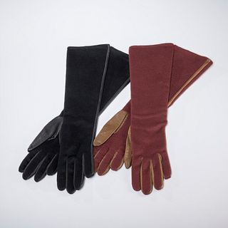 (2) pair Chado Ralph Rucci couture gloves