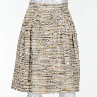 Chanel boucle tweed skirt