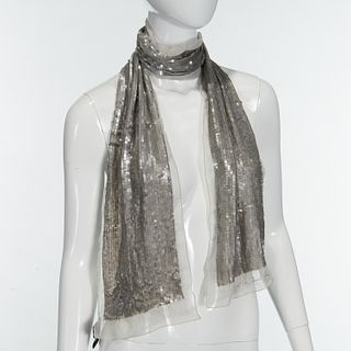 Giorgio Armani silk & sequin wrap scarf