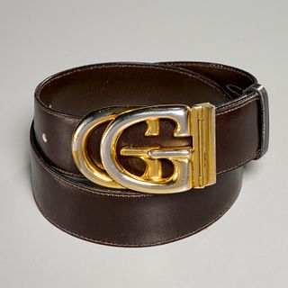 Vintage Gucci GG buckle belt