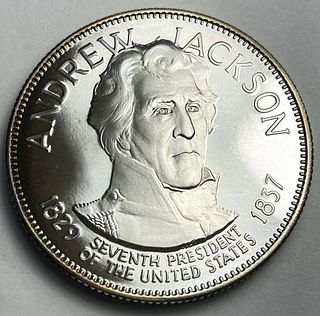 Andrew Jackson 7th President Of The United States Proof Sterling Silver 1 ozt