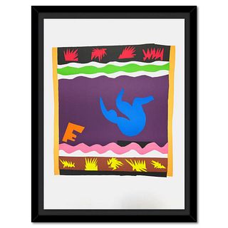 Henri Matisse 1869-1954 (After), "Toboggan" Framed Limited Edition Lithograph with Certificate of Authenticity.