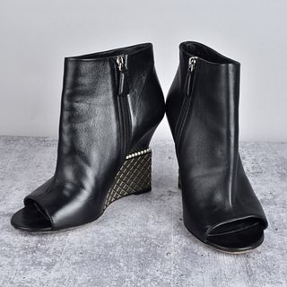 Chanel Open Toe Ankle Boot