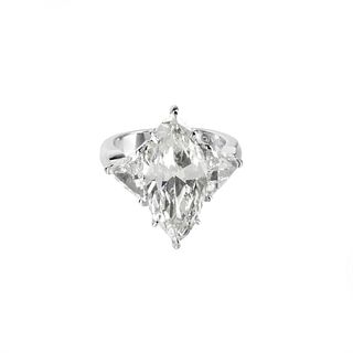8.04ct Diamond and Platinum Ring