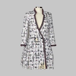 Chanel Tweed Long Jacket Dress