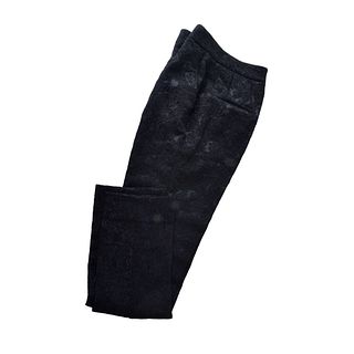 Dolce & Gabanna Black Brocade Pants