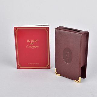 Cartier Bordeaux Leather Cigarette Case