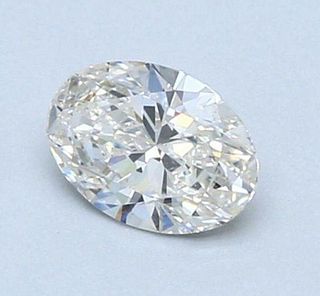 GIA 0.59CT Oval Cut Loose Diamond I Color VS2 Clarity 