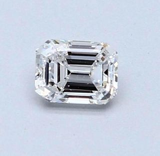 No Reserve GIA - Certified 0.90CT Emerald Cut Loose Diamond F Color SI2 Clarity 