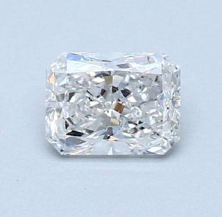 No Reserve GIA - Certified 0.58CT Radiant Cut Loose Diamond D Color SI2 Clarity 