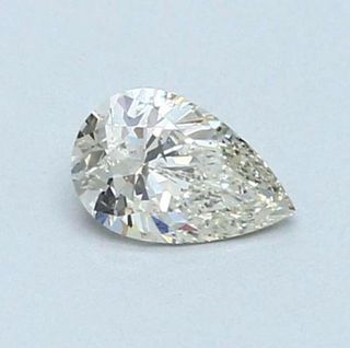 GIA 0.46CT Pear Cut Loose Diamond H Color VVS1 Clarity 