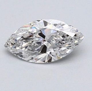 No Reserve GIA - Certified 0.46CT Marquise Cut Loose Diamond D Color SI2 Clarity 