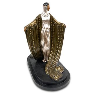 Erte (1892-1990), "La Mysterieuse" Limited Edition Bronze Sculpture, Dated 1980, Numbered 239/250 and Signed with Letter of Authenticity
