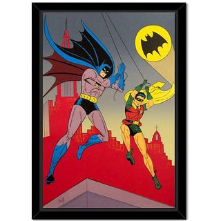 Bob Kane (1915-1998)- Original Lithograph "Batman and Robin"