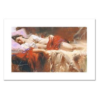 Pino (1939-2010), "Restful" Hand Signed Limited Edition on Canvas with Certificate of Authenticity.