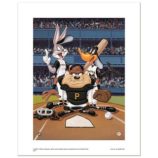 At the Plate (Pirates) Numbered Limited Edition Giclee from Warner Bros. with Certificate of Authenticity.