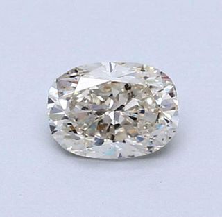 No Reserve GIA - Certified 0.50CT Cushion Cut Loose Diamond K Color SI2 Clarity 