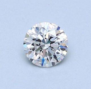 No Reserve GIA - Certified 0.57CT Round Cut Loose Diamond D Color SI2 Clarity 