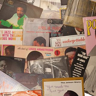 LOTE DE DISCOS LP SIGLO XX  Pure Jazz: Charlie Parker, John Coltrane, King Cole, entre otros Detalles de conservación Piezas...