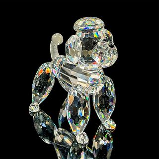 Swarovski Silver Crystal Figurine, Standing Poodle