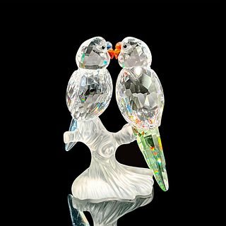 Swarovski Crystal Figurine, Pair of Budgies, Small